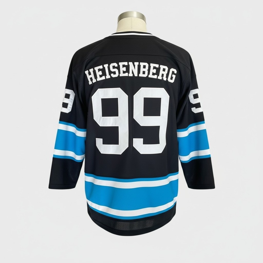 Breaking Bad Heisenberg Hockey Jersey Medium Black 99 Walter White Cosplay Rare